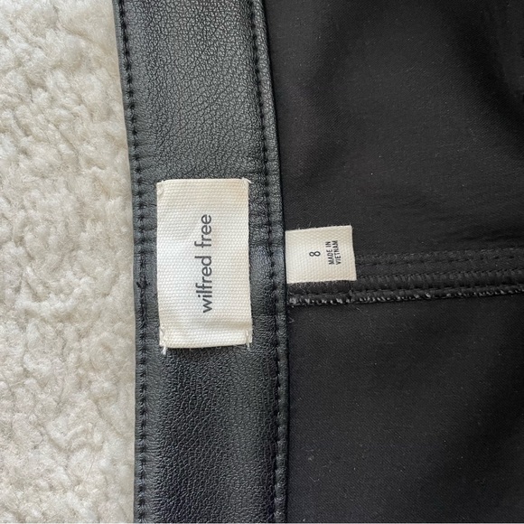 NWOT Wilfred Faux Leather Pants - Picture 3 of 4